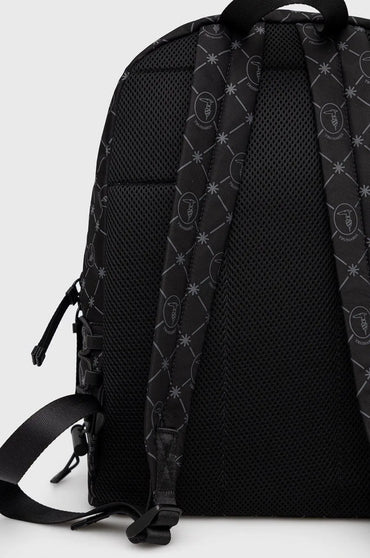 Trussardi men's backpack, black, large patterned