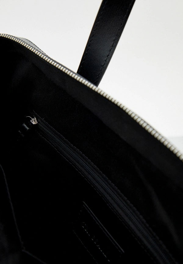 Trussardi Laptop Bag 100% Leather Black