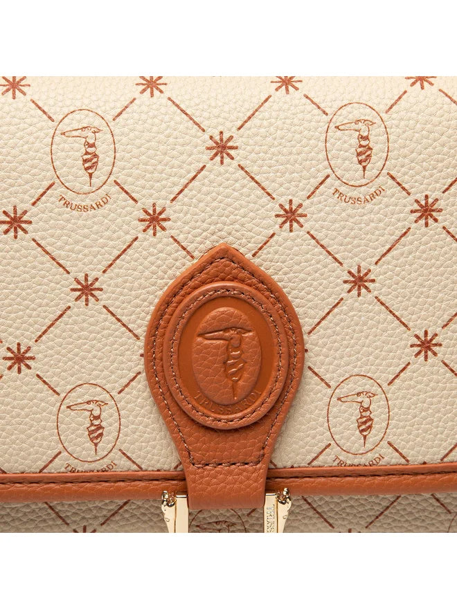 Trussardi Handbag Claver Shoulder Beige