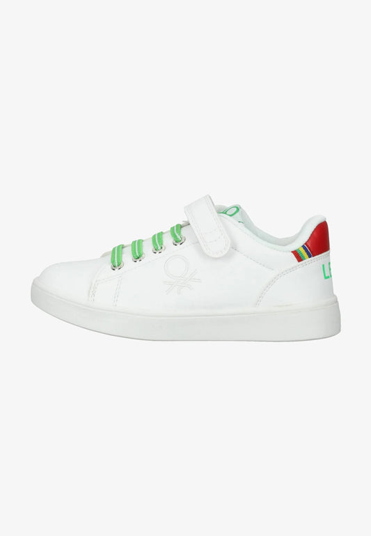 United Colors of Benetton Baskets basses - white green