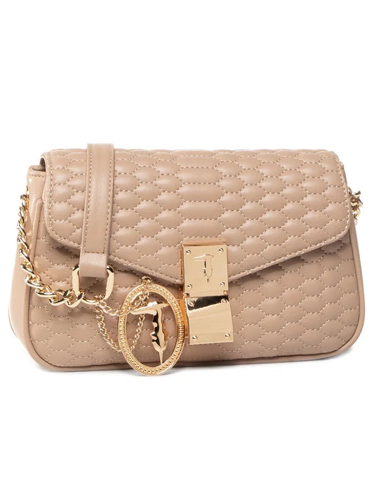 Trussardi Parigi Shoulder Bag Sm Beige