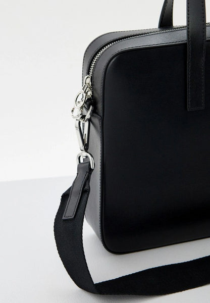 Trussardi Laptop Bag 100% Leather Black