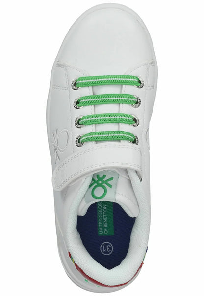 United Colors of Benetton Baskets basses - white green